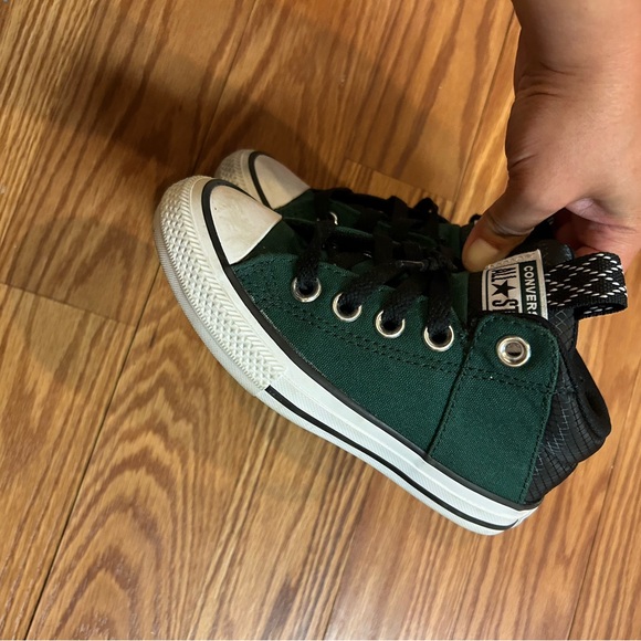 Converse Kids High-Top Sneakers - Dark Green and Black - Picture 4 of 7